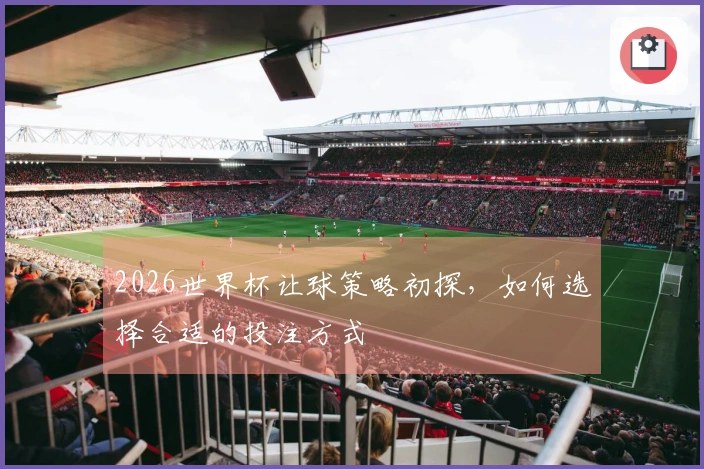 2026世界杯让球策略初探，如何选择合适的投注方式